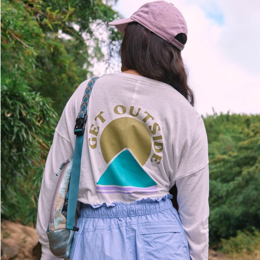 Free people victory, lap graphic, long sleeve.